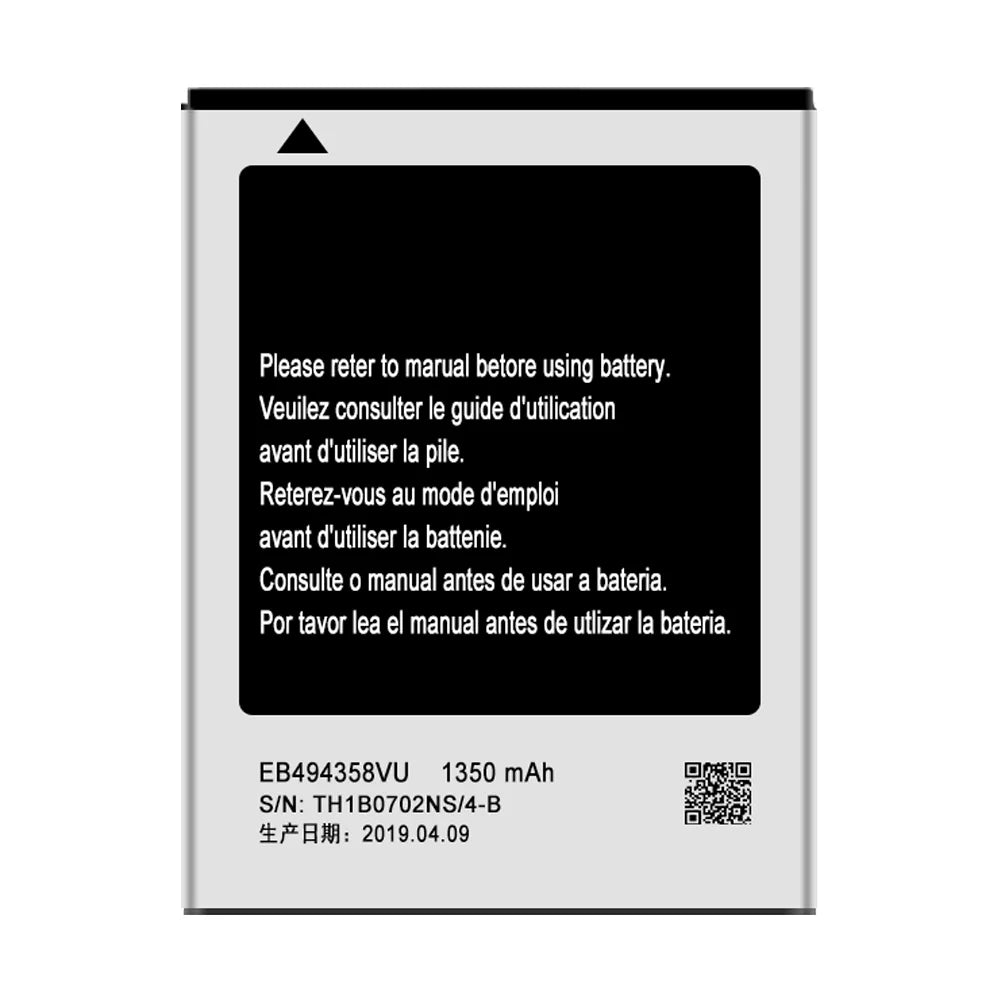 Tool Galaxy Battery EB494358VU Replacement Samsung For Ace GT-S5830D