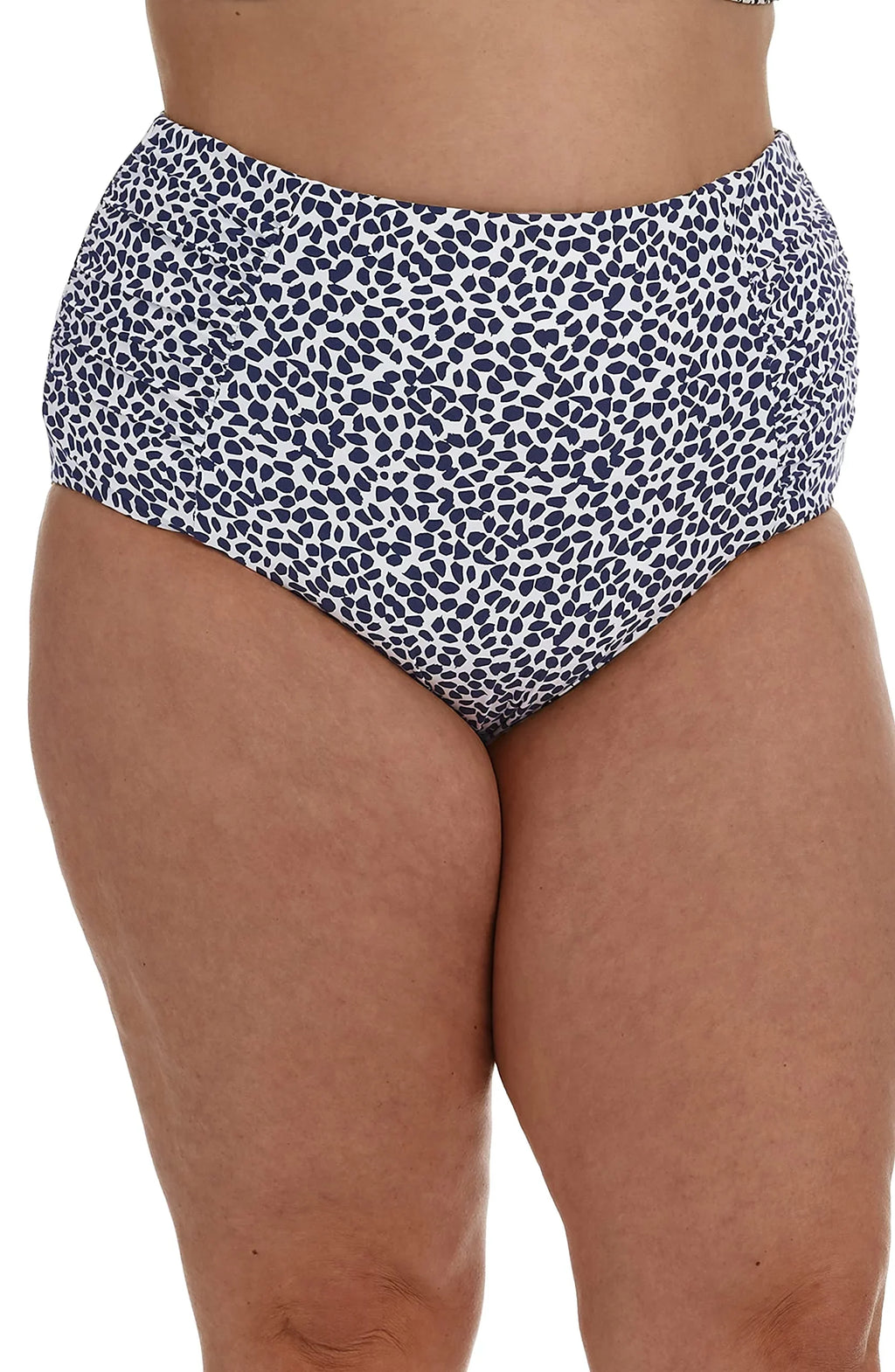 La Blanca Bikini Swimsuit Blue High 20W Womens $67 Hipster Waist Bottoms Size