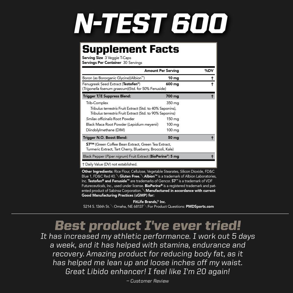 Training Powerful Boost And - Testosterone Testofen Strength Muscle Lean - Bodybuilding Booster - Test Advanced (90 - Sports and And Men 600 Strong Gains N-Test PMD for With Veggie-Caps)) Growth