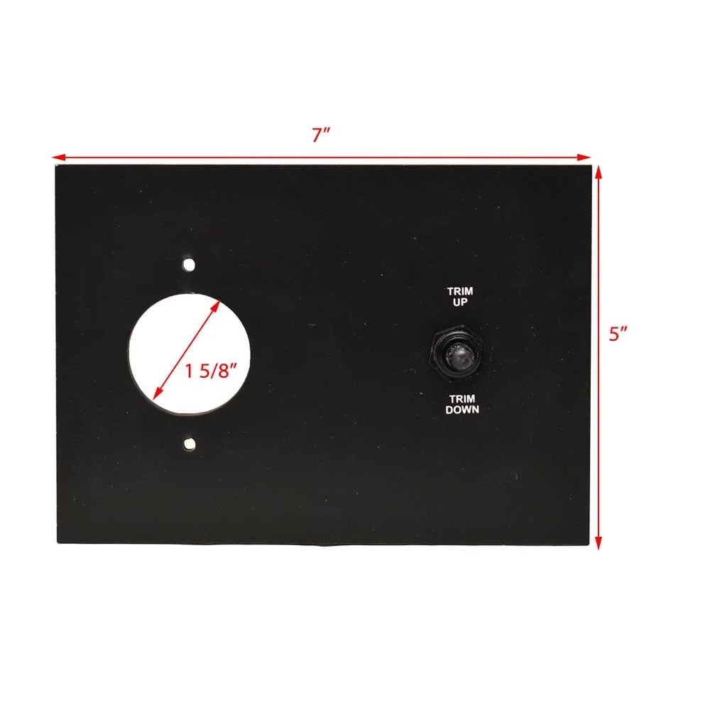 Trim 5 Switch x Boat Panel 2125510 Lowe Inch Plastic | 7 Black