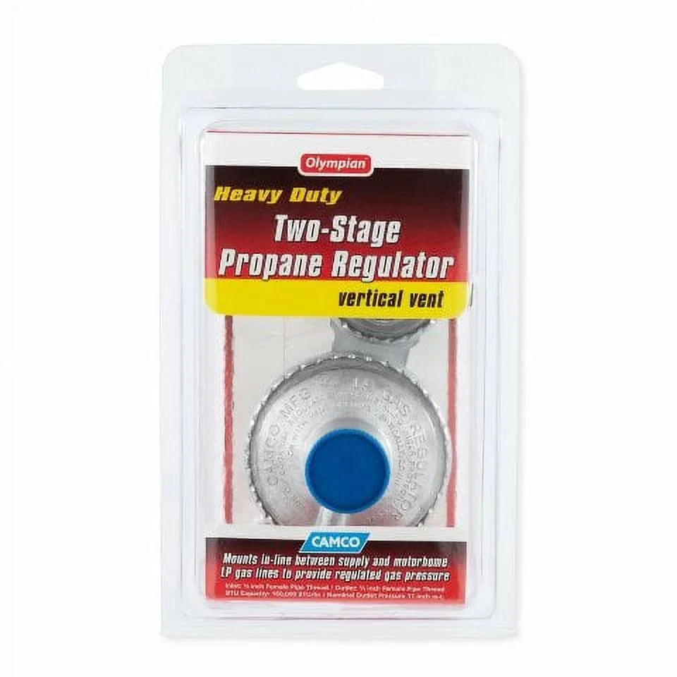 Silver (59313) - Regulator 2-Stage Vertical Propane RV Camco