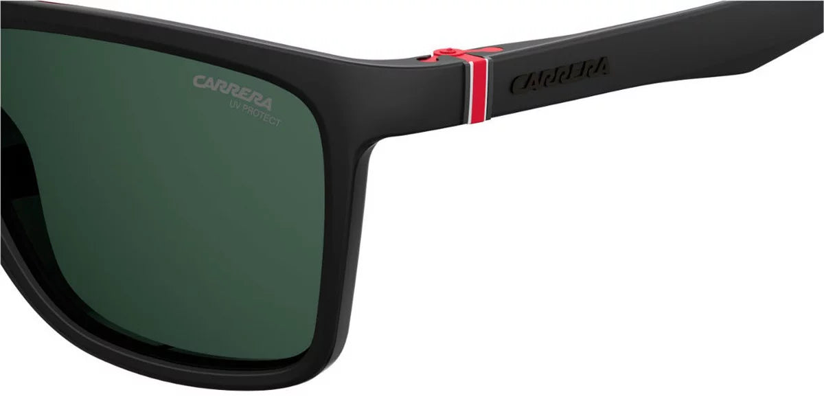 Black/Green, Carrera mm Men's 56 Square CA5047/S Sunglasses,