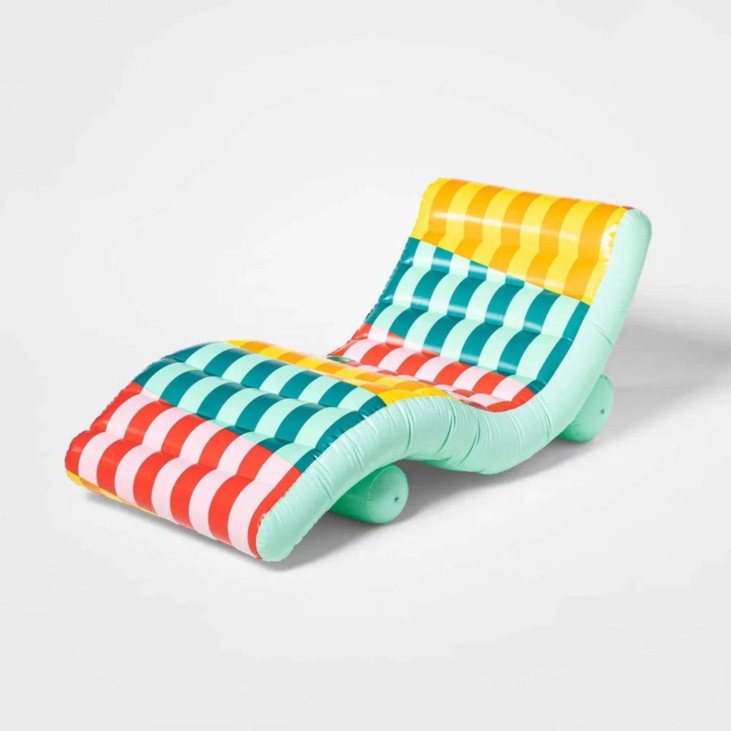 Sun Striped Angled Squad - Pool Chaise Float