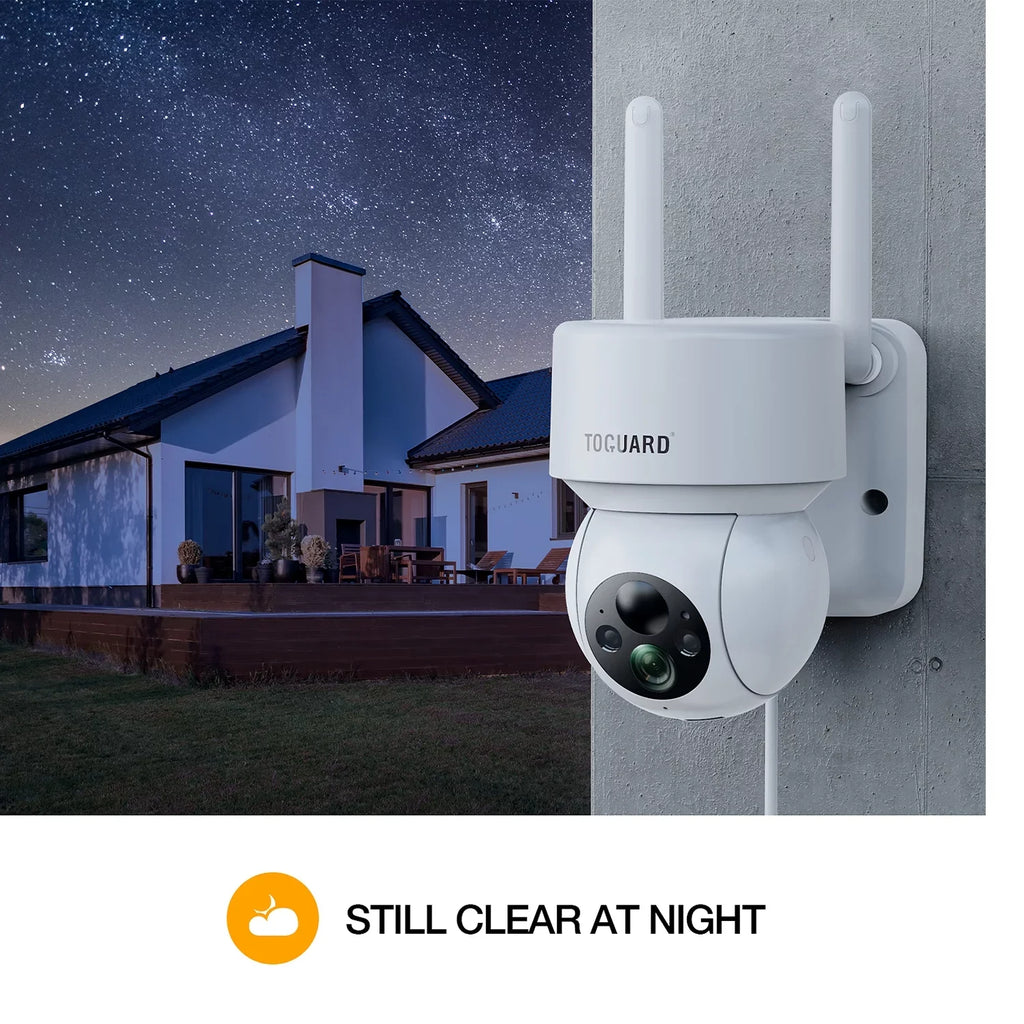 Toguard Camera SC21 Camera PTZ Solar Wireless 2K/4MP Dome Security Outdoor WiFi