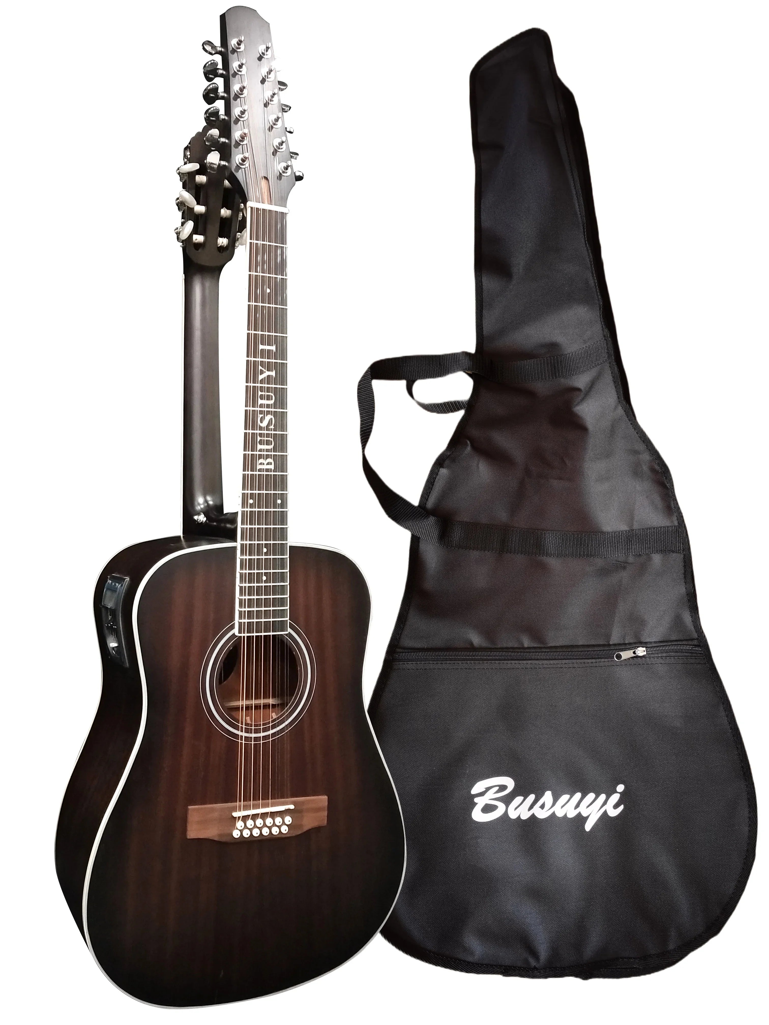 NPT Neck, 2021 Busuyi Acoustic Double Guitar Double Strings 12/6 Sided