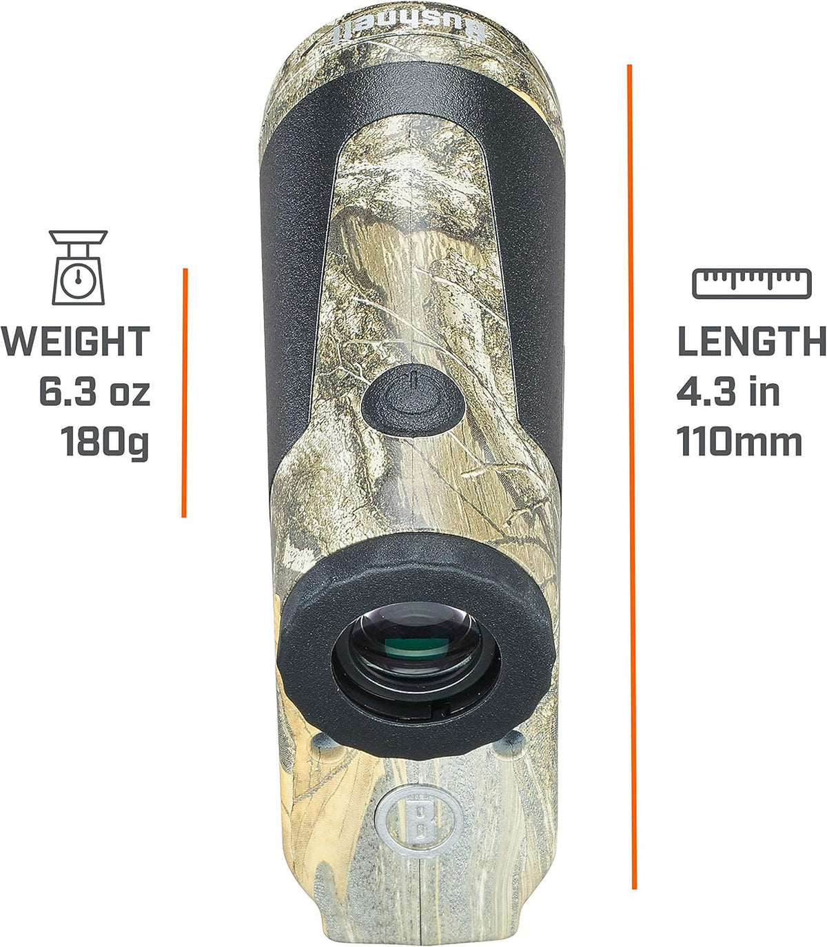 Bushnell BoneCollector 850 Laser Rangefinder, Hunting Laser Range Finder in Realtree Edge