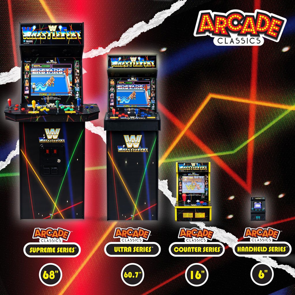 Arcade Classics WWE Counter Series Game Machine with 4 Games
