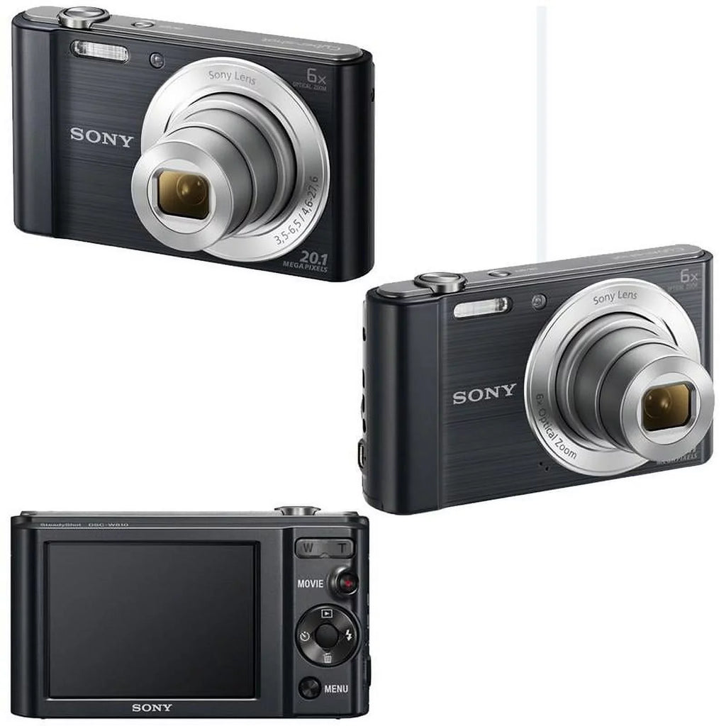 with More Sony Camera Digital Cyber-shot DSC-W810 Card, and Case 16GB 20.1MP