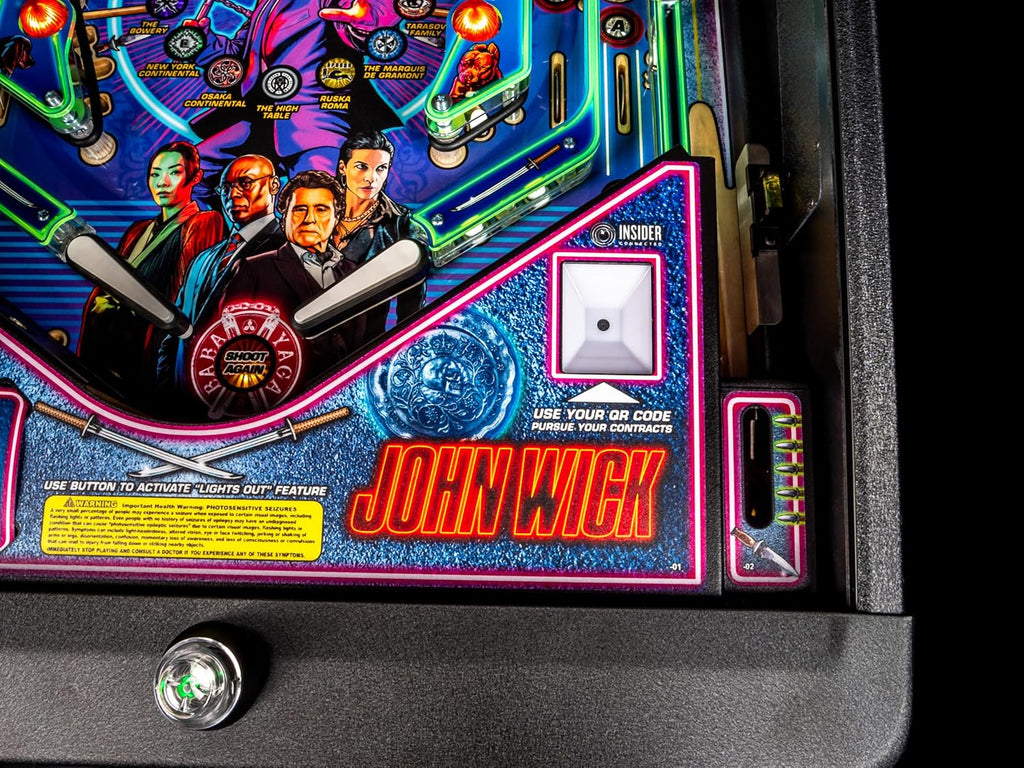 Stern Pinball John Wick with Insider Connected, Premium Edition Arcade Pinball Machine
