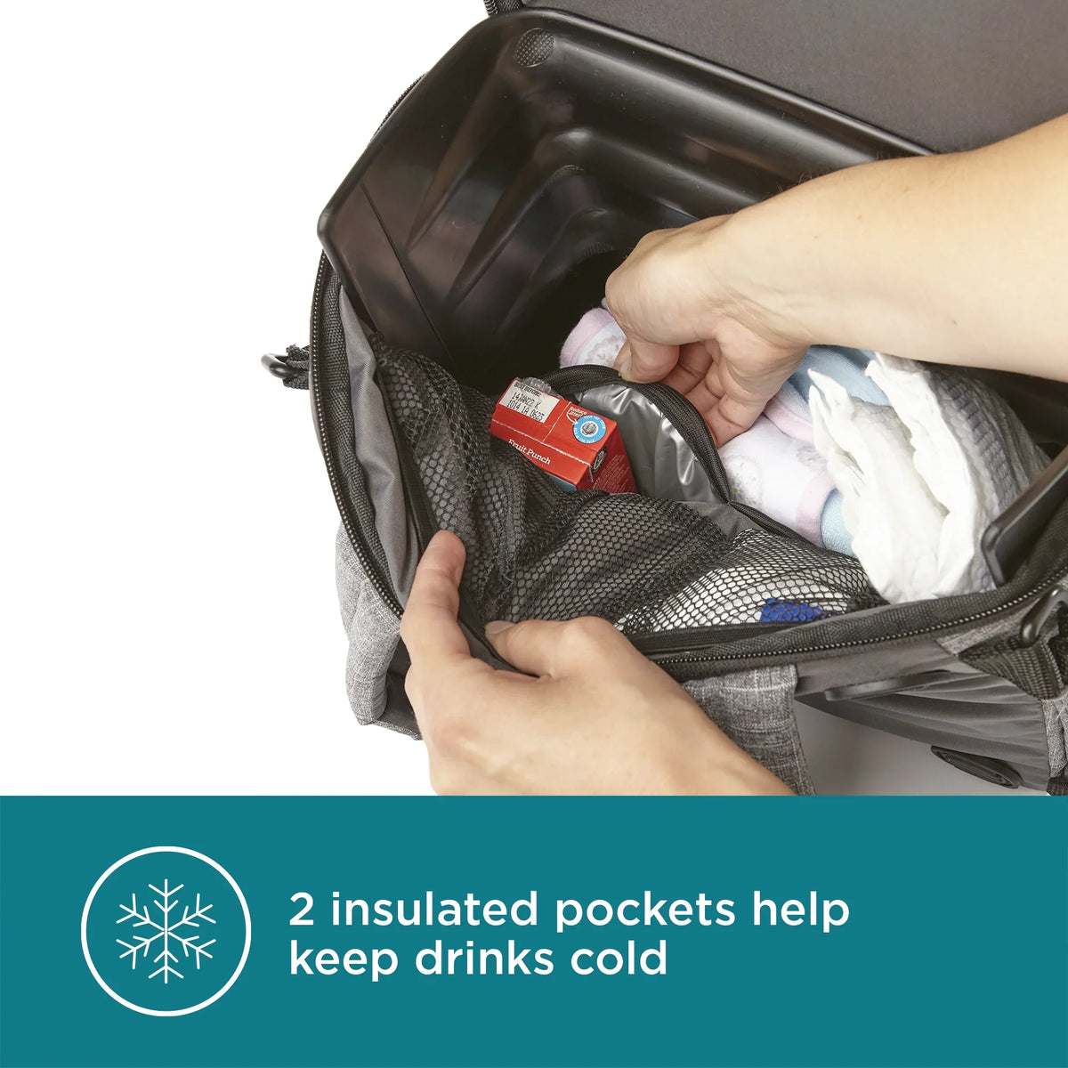 Bag, 2-in-1 Booster Diaper Seat Contours Backpack and transportable Explore Gray