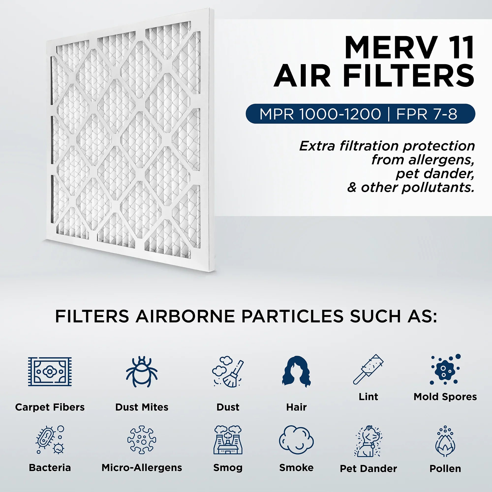 AC x 11-1/2 x 1" MERV Filters by Pamlico. Quantity Size: MPR 1000 3/4 Actual oxygen 24-1/2 6. Furnace 11, Pleated 12x25x1