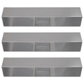 for Tamer, Flame Stainless Vaporizer Steel Tent Bar, Replacement Barbeque Bar, Flavorizer Deflector, Parts Guard, Cover Shield BBQ Compatible 810-8410-S 3-Pack 15" Burner Plate - Heat Grill Charmglow