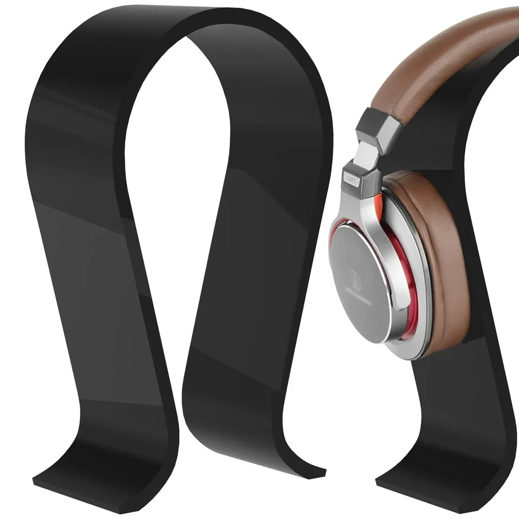 Stand Display Hanger Desk Sony, Sennheiser, Headphones, Stand, Headsets Headset Omega Over-Ear Olufsen Acrylic with Gaming & (Black) for Headphone AKG, Geekria Compatible JVC, Philips, Bang