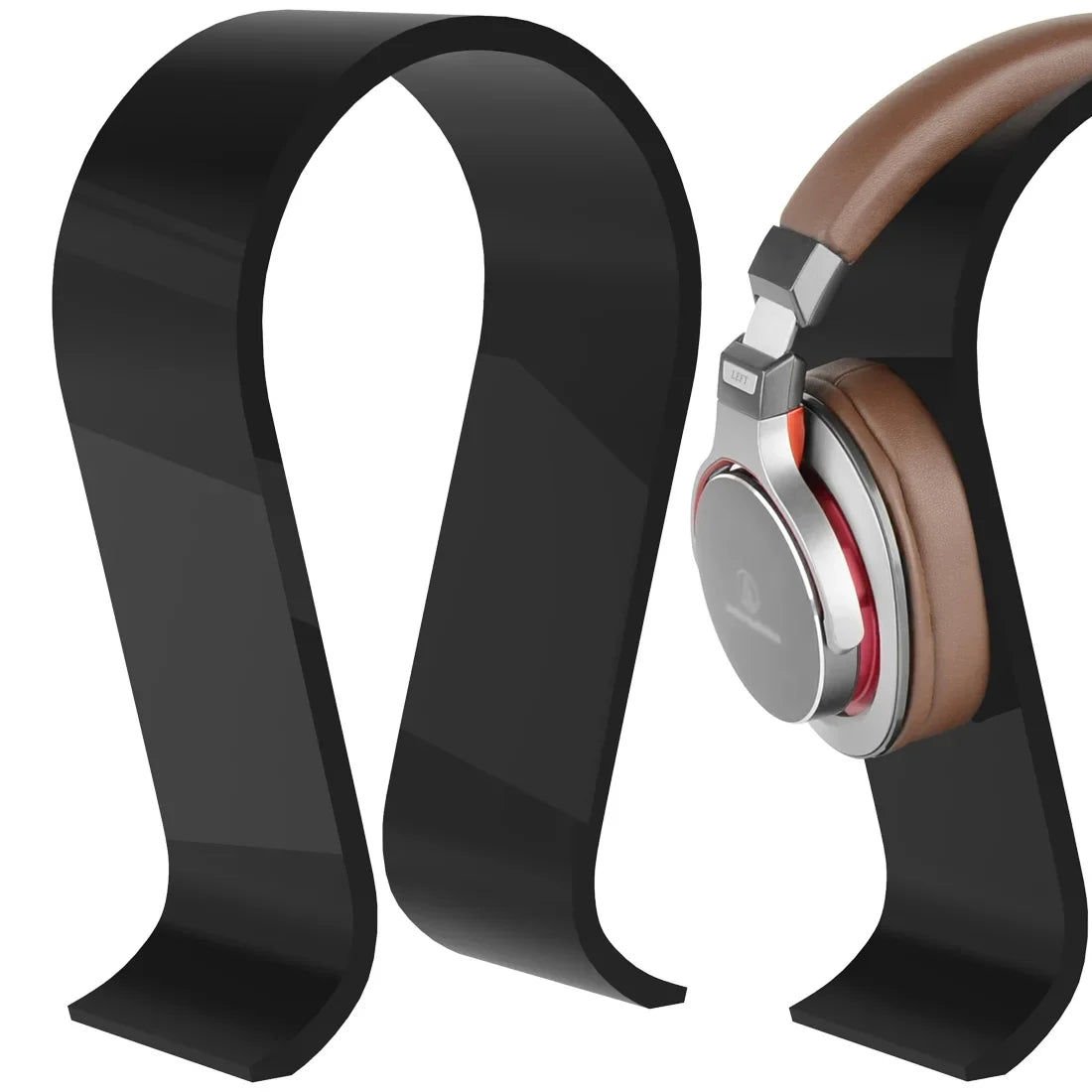 Stand Display Hanger Desk Sony, Sennheiser, Headphones, Stand, Headsets Headset Omega Over-Ear Olufsen Acrylic with Gaming & (Black) for Headphone AKG, Geekria Compatible JVC, Philips, Bang