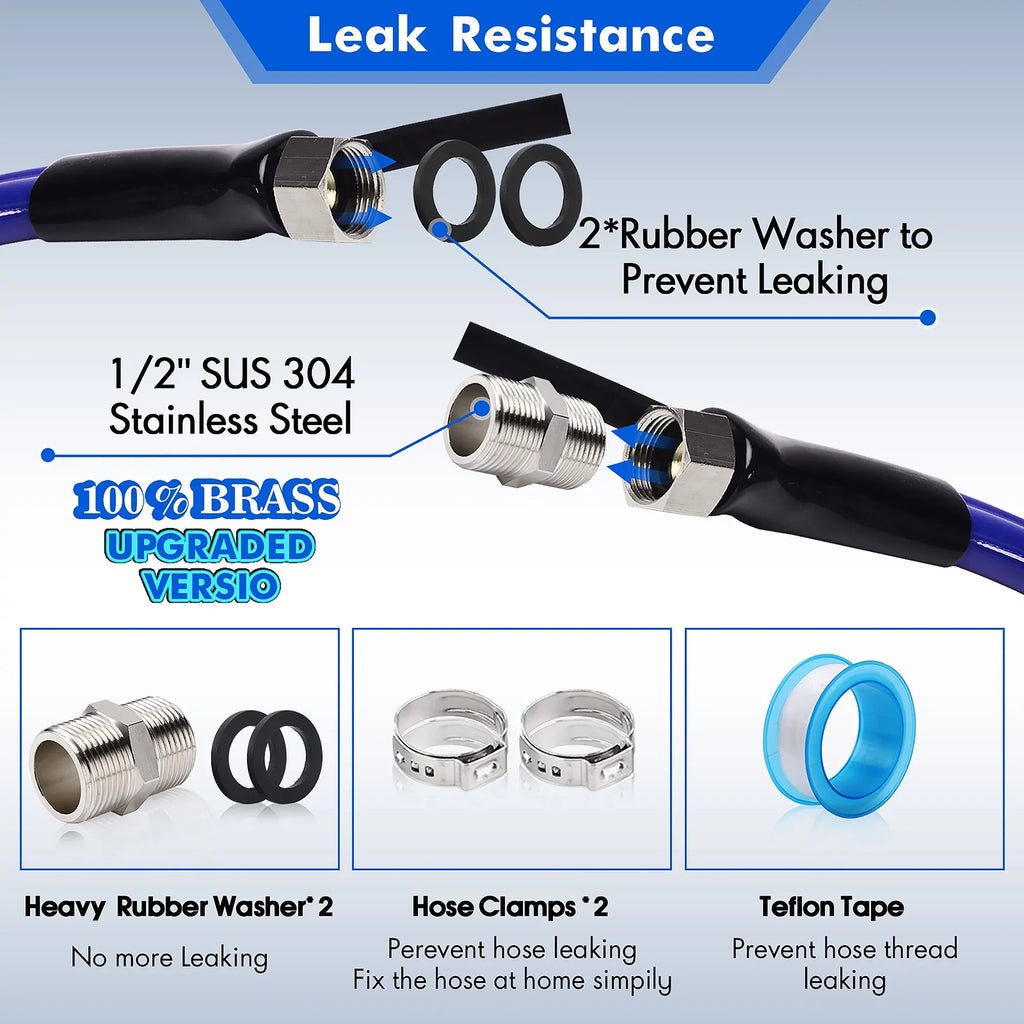 for Hose RV F Water Trailer,Garden,Home Heated Drinking Protectio Blue Hose Water RV, 30FT Freeze -45 for