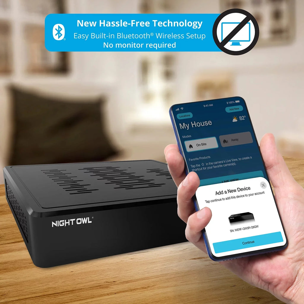 3 Cameras 4K Hard with 1080p Wi-Fi Spotlight HD Night 10 Channel Free Drive (Battery) 1TB Owl and Wire NVR
