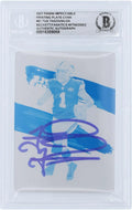 '- #61 Dolphins Witnessed Impeccable Tua Authentic Autographed Tagovailoa Fanatics #1/1 Card Beckett Fanatics Miami Authenticated Printing Panini 2021 Cyan Plate Certified