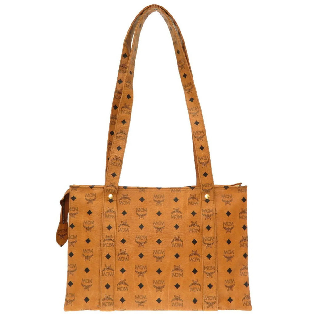 Tote MCM Brown Visetos Bag (Pre-Owned) Canvas