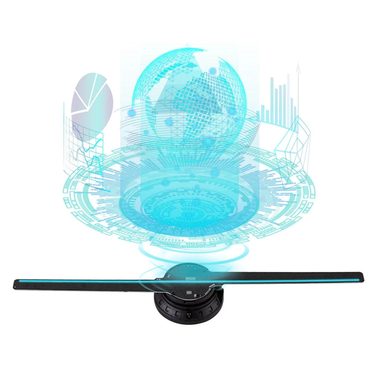 Projector Cafe Bar Effect Hologram Fan Decor 3D Club MIDUO