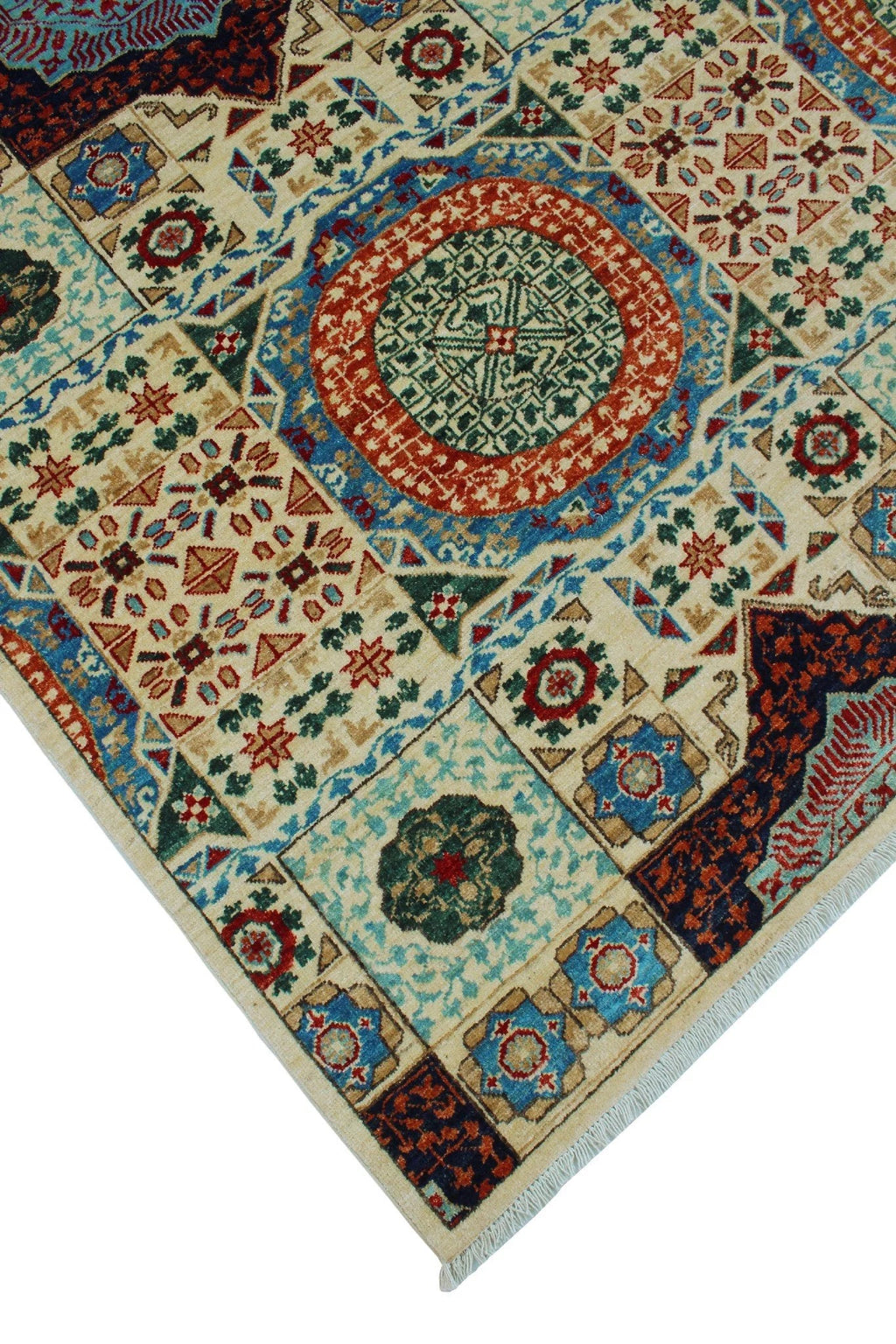 Irwin Ivory/Blue Aria Rug, x 9'0" 12'2"
