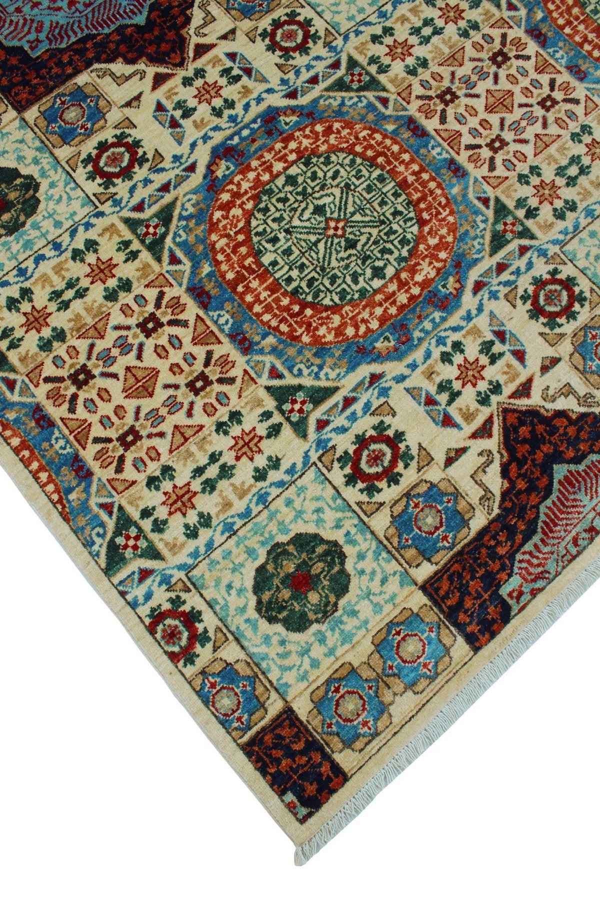 Irwin Ivory/Blue Aria Rug, x 9'0" 12'2"