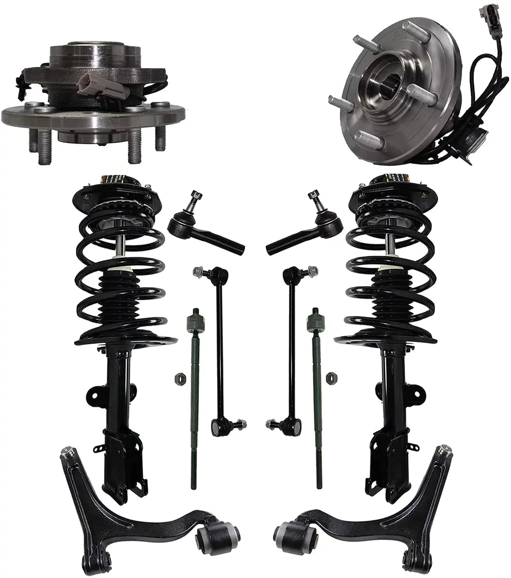 Wheel Sway Front Bearing Links, Chrysler Control Replacement Lower Detroit Joints, 2004 Arm Replacement Struts, Bar Pacifica 2006 - w/Ball Axle 2005 12pc Inner Tierods, End Outer Hubs for