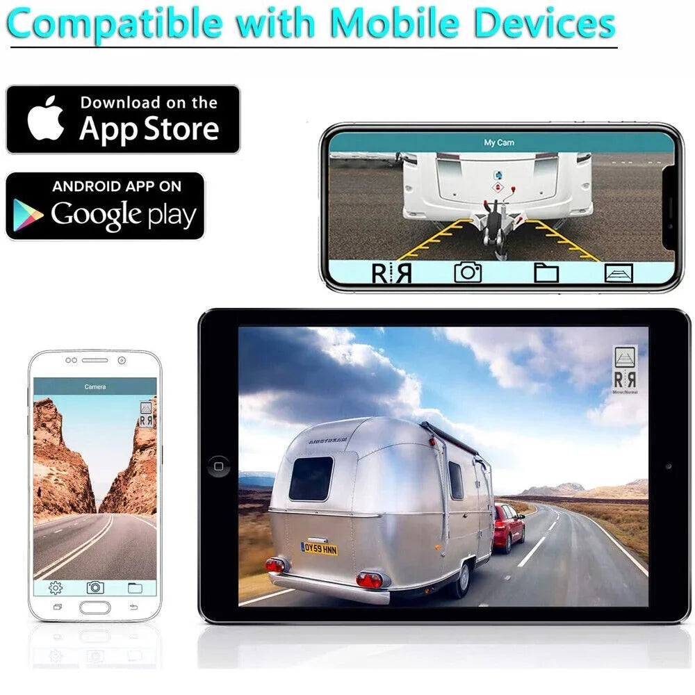 9600mAh Camera, WiFi Backup JLLOM Battery, Reliable View Magnetic Front/Rear Wireless,