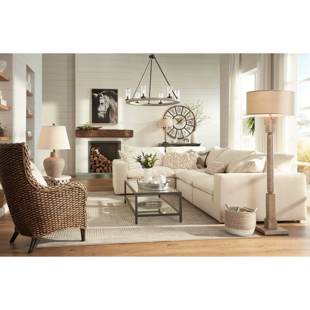 Tall Leaf Hammered Brown Pot 29" Table Farmhouse Shade Rustic 360 Empire Bentley Lighting Textured Lamp Home for Room Living Bedroom White Off House
