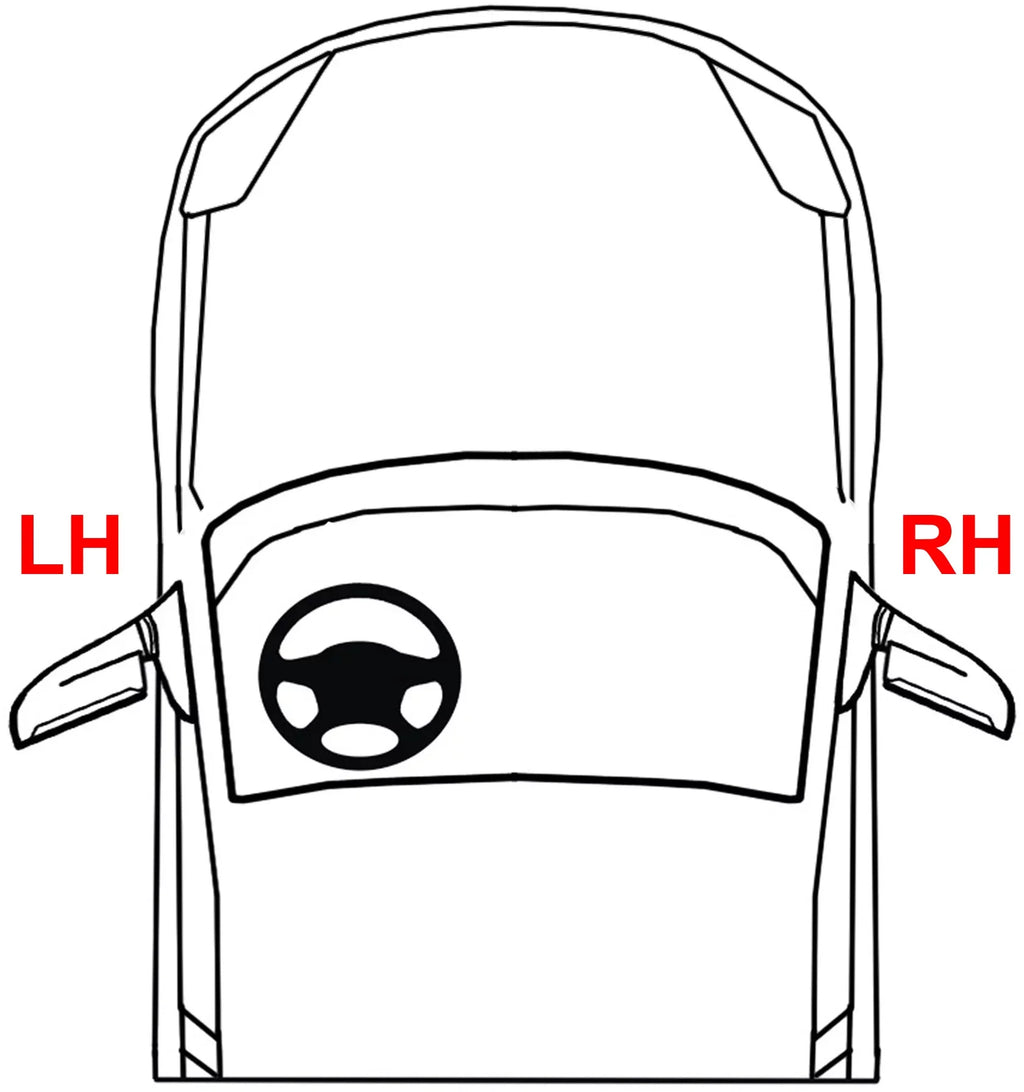 Passenger Prius Kool-Vue Compatible 2012-2015 Side Toyota With Mirror Plug-In Paintable 2010-2015 Right
