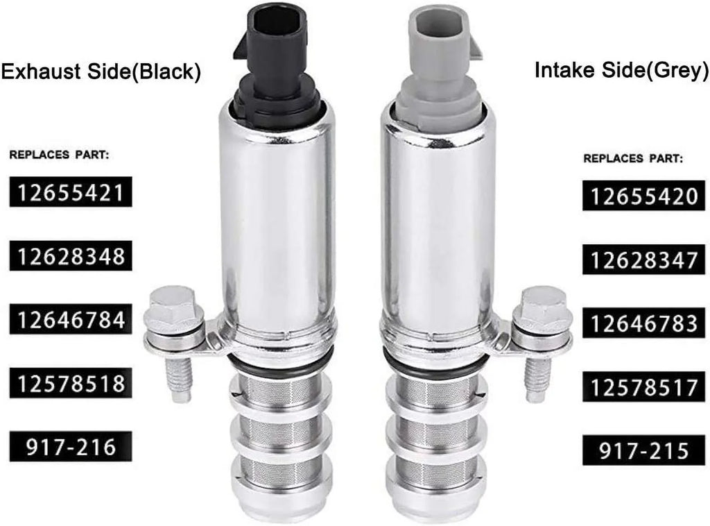 2.4L 2.0L [2 For 12655421 + Solenoids Pcs] 2.2L Buick Malibu Camshaft Intake 12655420 Exhaust Pontiac HHR Actuator Chevy Position GM