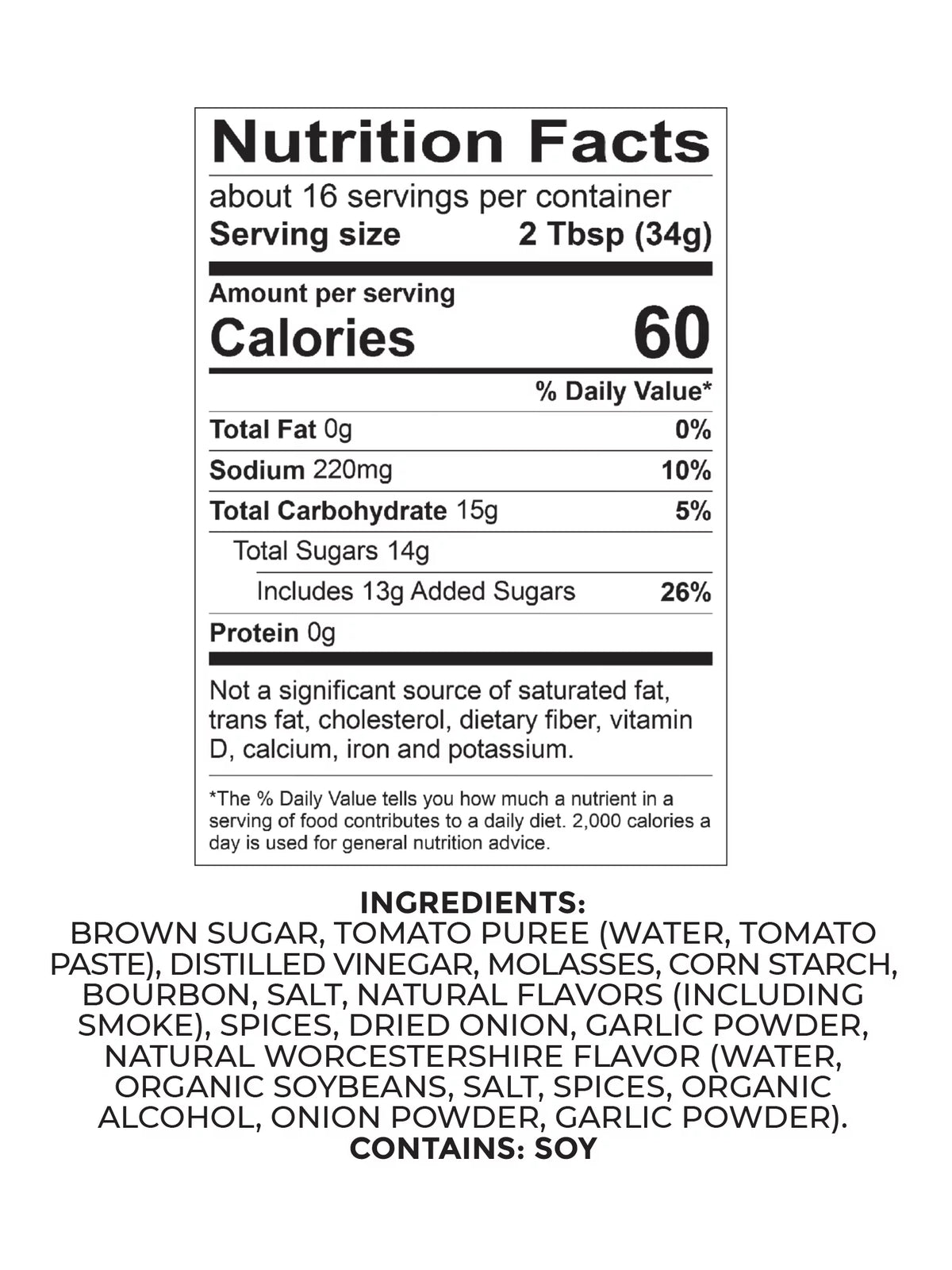 Rack Rib Southern Sauce, Bourbon oz. BBQ 19