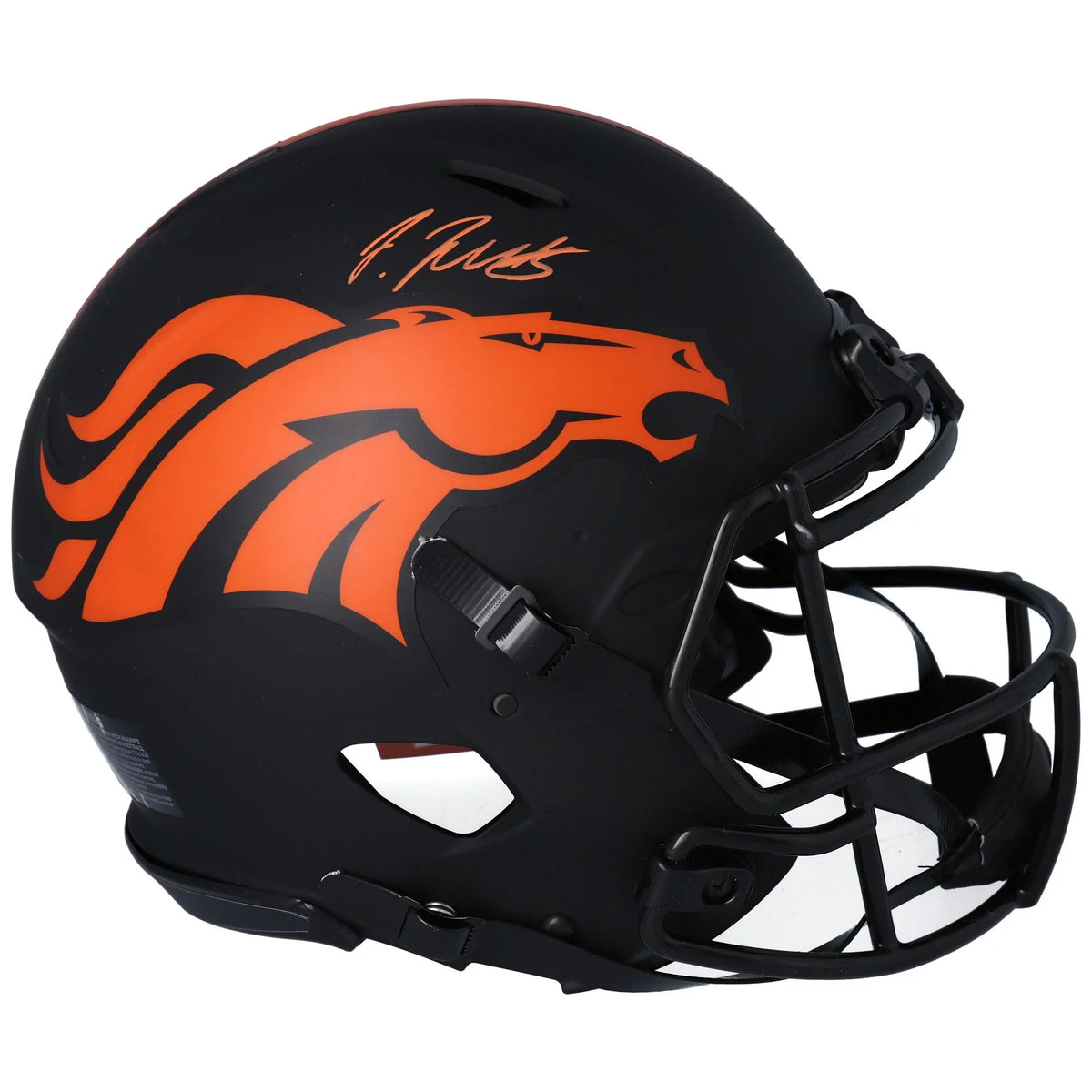 Authentic Broncos Jerry Eclipse Speed Helmet Denver Jeudy Autographed Alternate Riddell