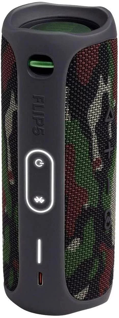 Wireless transportable (Camo) 5 with Case Hardshell Waterproof Bundle Protective Flip Carrying Bluetooth Speaker JBL