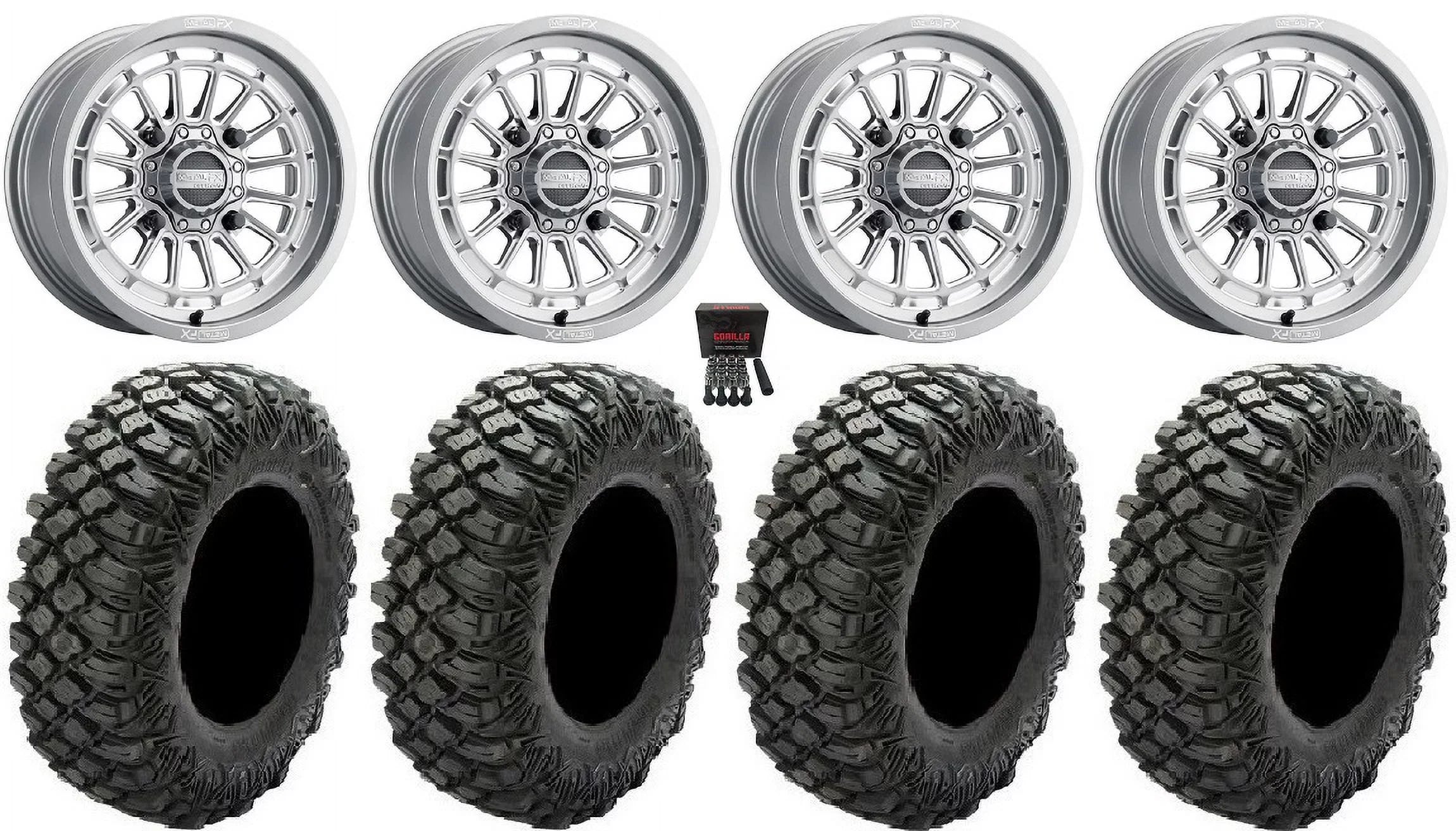/ 1000 Crawler Delta / XR 15" Tires 33" Maverick Pioneer Wheels Gm MetalFX Honda Talon X3 Contrast Cut Can-Am