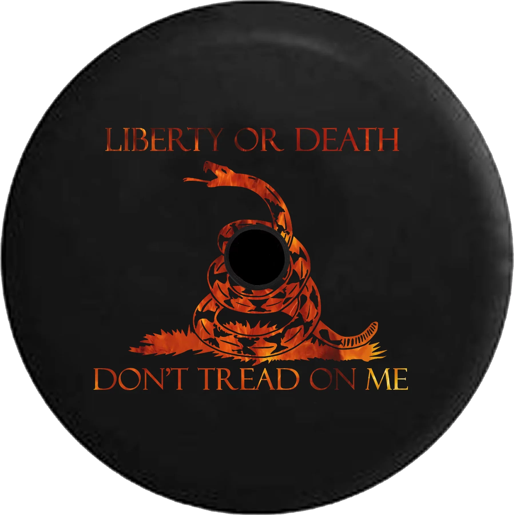 Liberty Cover Spare Fire Snake Tire Camera Death Jeep Backup Wrangler Don't 2018 for or 33 Tread 2019 on Me Flames RV Inch JL
