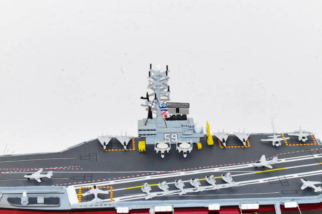 USS Model,Forrestal Aircraft Model,Navy,Scale CV-59 Forrestal Class,Mahogany Carrier