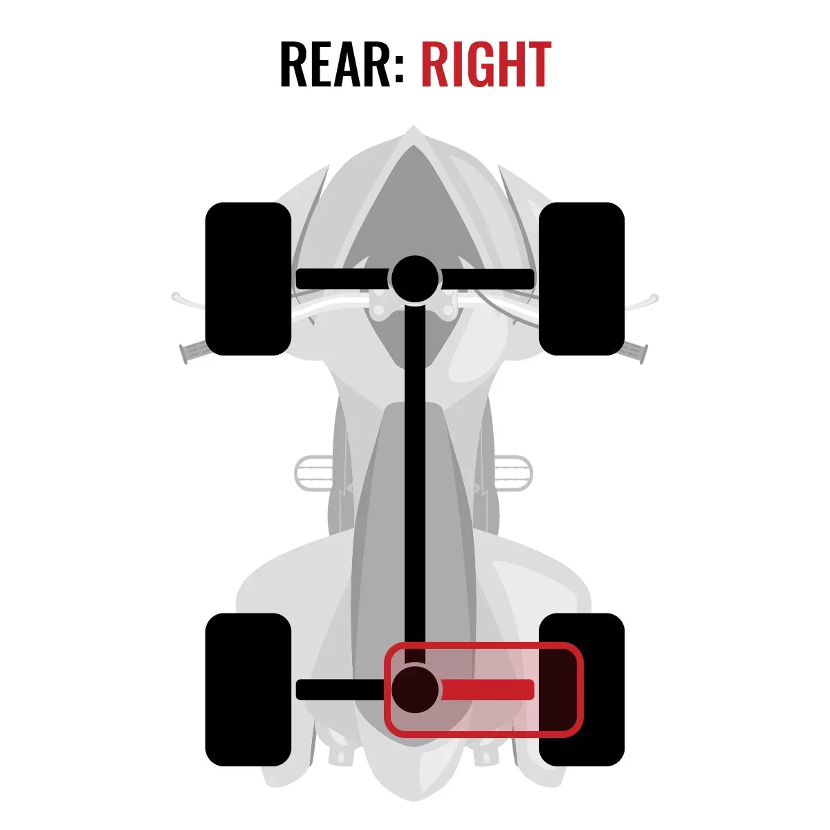 Can-Am compatible XT Outlander EFI Axle 2015 - 4X4 Rear Right with Sixity MAX 1000