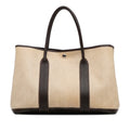 Hermès Authenticated (Good) Fabric Unisex 36 Canvas Party Garden Tote Brown Toile Pre-Owned Bag