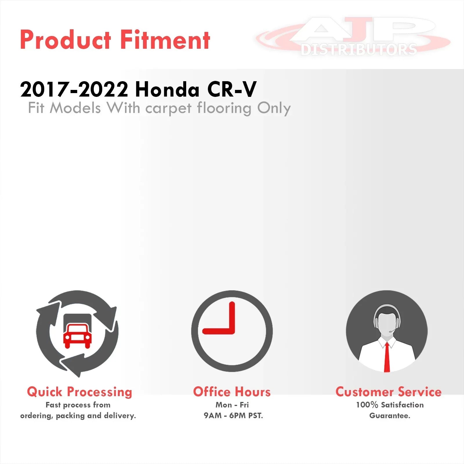 20 2017 17 2018 Season AJP Floor Liner 18 RW 3-Piece For 2019 Guard CRV RT Front 2020 SUV Honda TPE All CR-V Weather Rear Mats 21 22 2021 Proof Rubber Distributors 2022 Compatible/Replacement 19 Set