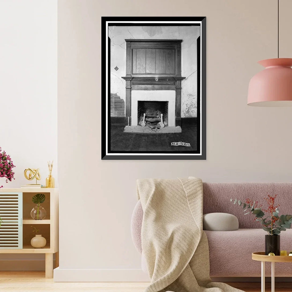 '- U.S. Print, x House, Macon 29, 6, Historic Tuskegee, Highway Rush-Thornton Framed AL County, 21-7/8" 17-7/8"