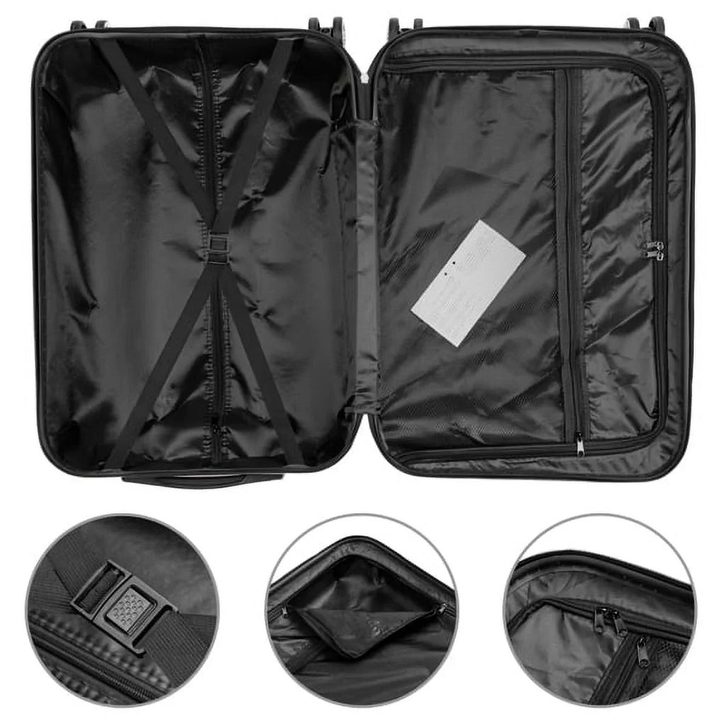 Set Wheels(20/24/28), Champagne Luggage Capri with Piece Spinner 3