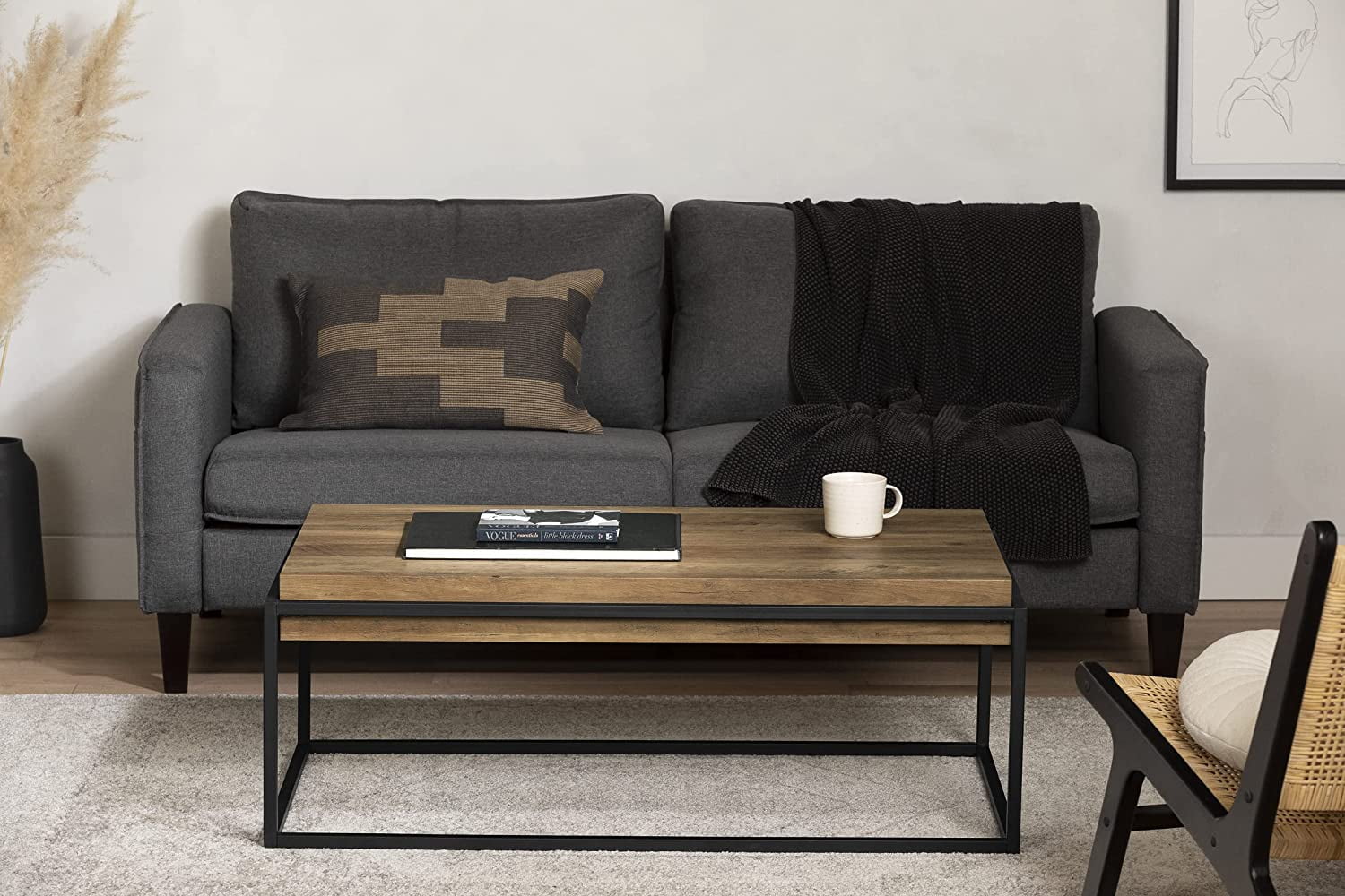 Modern Table, Acacia Coffee Mezzy Industrial Brown