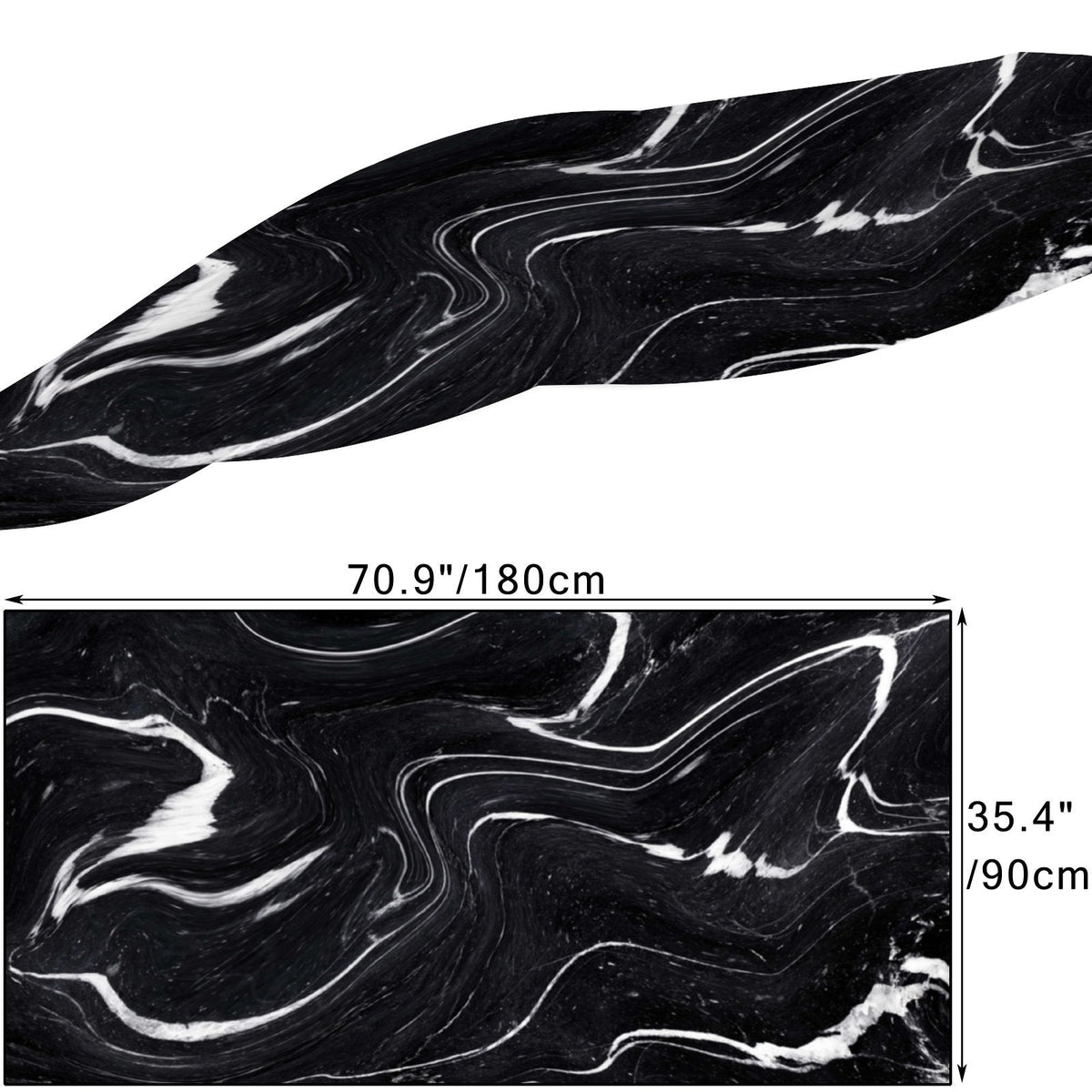 Neck Gift FREEAMG Sunscreen Long Marble Wraps for Shawls Packed Hair Scarf Black Wraps Headscarf Silk Oblong Large Women