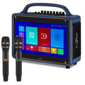 Loudspeaker mobile for 12/4+64G,Support Adults&Kid,14”HD Microphone/WiFi/USB/SD/PC/TV/Phones/HDMI Touch Karaoke Wireless BT Systems Screen/Android Machine Streaming
