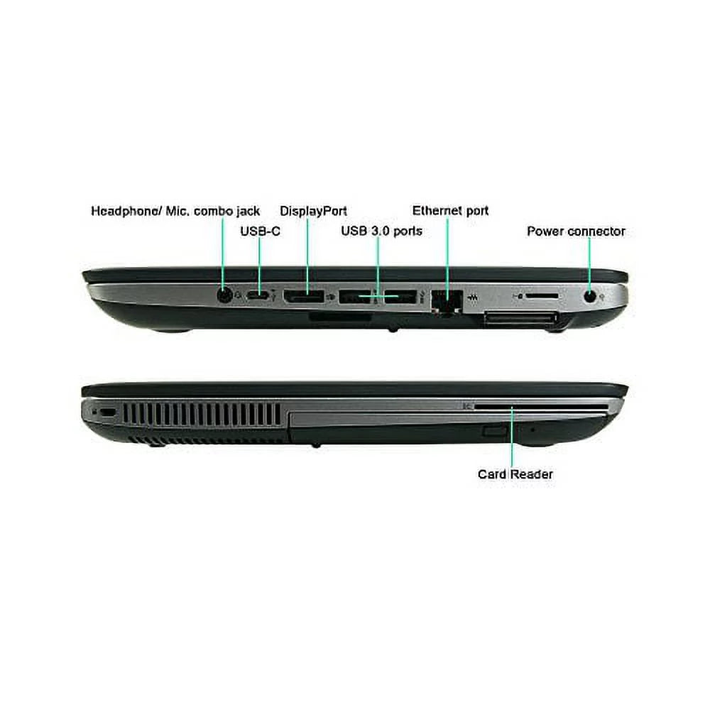 ProBook 10 640 i5-6300U Windows 8GB Drive, 14 Laptop, HP RAM, 2.4GHz, Home G2 Webcam, 64Bit, 256GB (used) Core Solid State