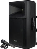 PA Bluetooth Sound System GSP-2200 2200 Audio Watt Pro Speakers movable Media Gemini DJ