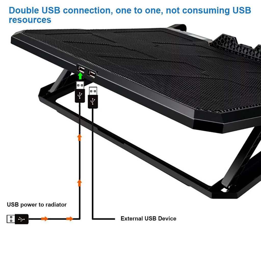 Cooler Cooling Conditioner Laptop Computer Notebook movable Fan Pad "Happyline" atmospheric Usb