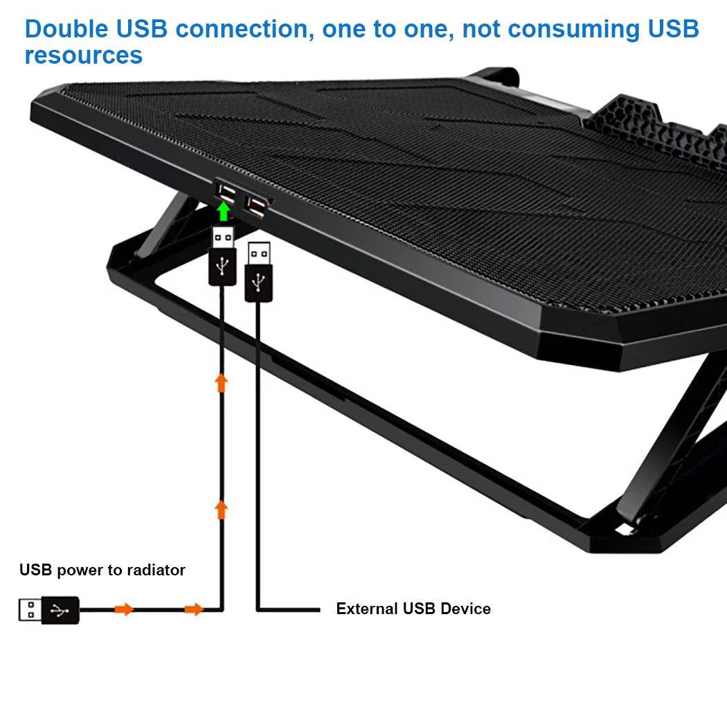 Cooler Cooling Conditioner Laptop Computer Notebook movable Fan Pad "Happyline" atmospheric Usb