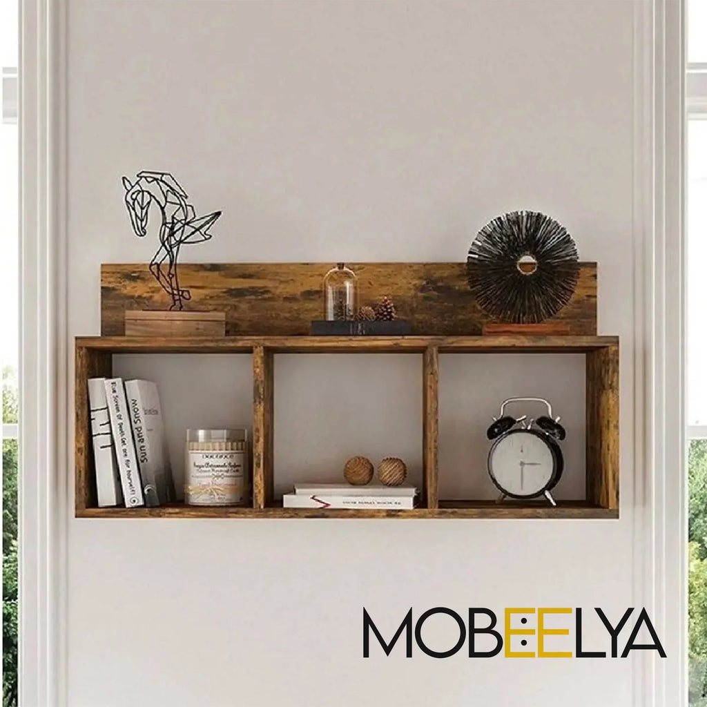 | Shelf Storage Wall | to Pine Easy Wood | Decorative Wall Decor Mobeelya Floating | Items Modern Floating Organizer Gift Install, Natural