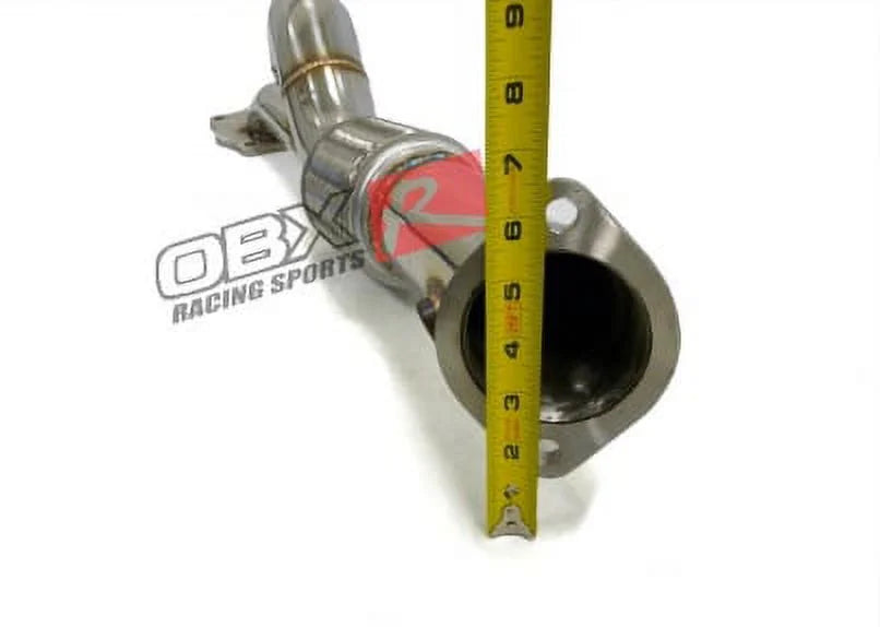 Maximizer Pipe Straight Stainless 2008 Fits Mitsubishi steel 2.0L thru Flow 2014 For By EVO-X 4B11